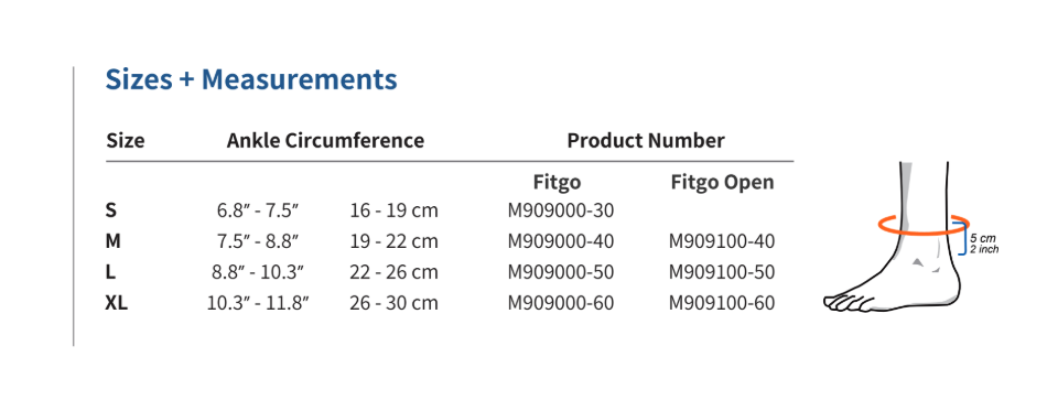 Ankle Brace with Crossing Straps Fitgo Open